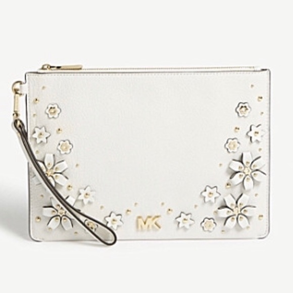 Michael Kors Handbags - MK MEDIUM FLORAL CLUTCH